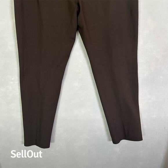 Chico's Pants Women Plus Sz 20 Brown Tapered Leg Stretch Work Wear Comfort - Picture 6 of 12